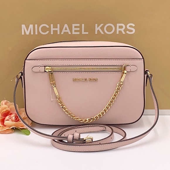 MICHAEL KORS LARGE EW ZP CHAIN XBODY POWDER BLUSH - Picture 2 of 16